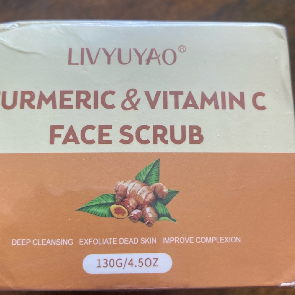Facial scrub and exfoliate